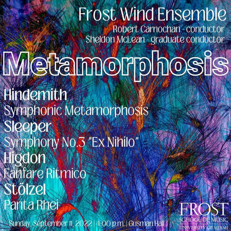 Frost Wind Ensemble performs “Panta Rhei”