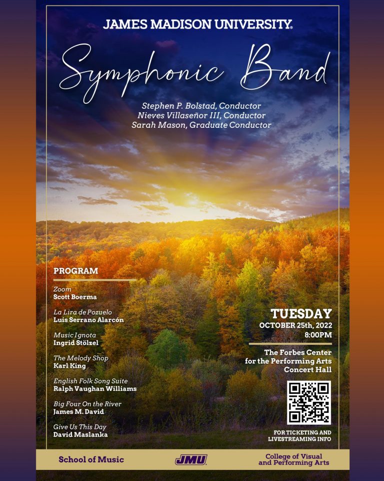 Performance of “Musica Ignota” by JMU Symphonic Band