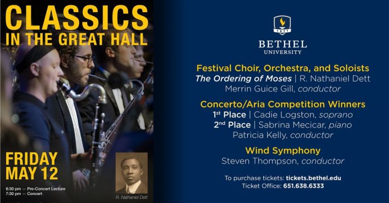 Performance of “Musica Ignota” by Bethel University Wind Symphony