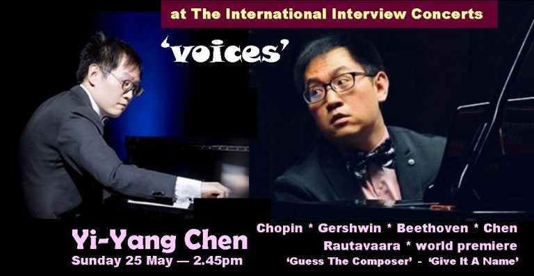 Pianist Yi-Yang Chen Interview Concert